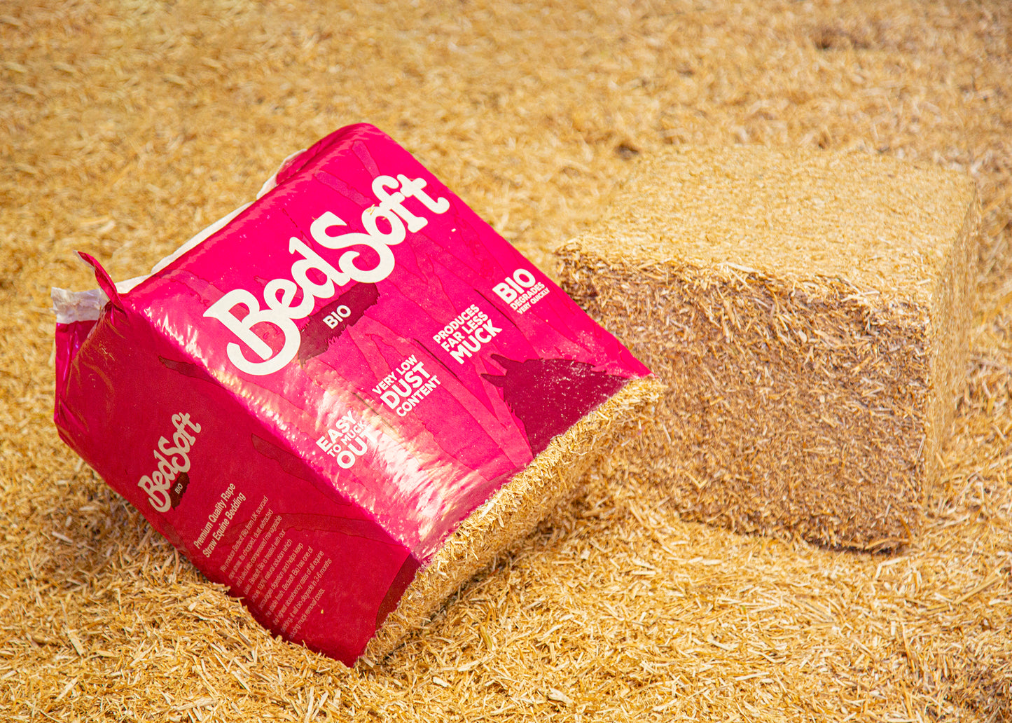 Bedsoft Bio – Highly Absorbent, Eco-Friendly Oil Seed Rape Straw Bedding 16kg Bale
