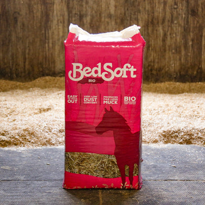 Bedsoft Bio oil seed rape straw horse bedding 16kg bale
