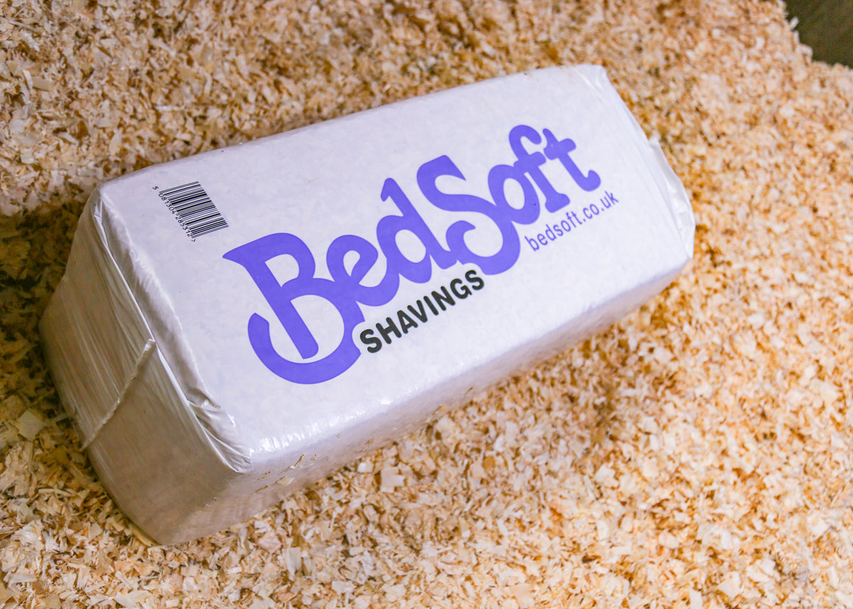Bedsoft Shavings low dust softwood horse bedding 20kg bale